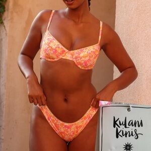 Kulani Kini Set XL. Mimosa Meadows Ditzy Underwire Bikini